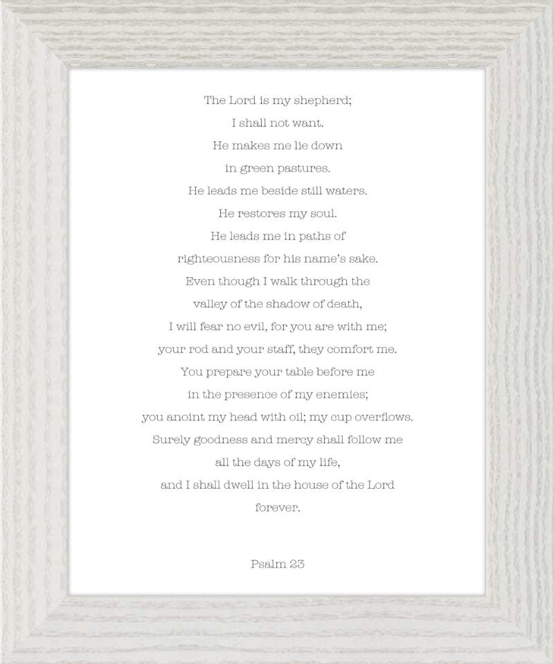 Psalm 23 ESV Typewriter