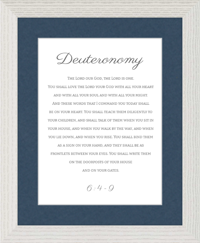 Deuteronomy 6:4-9 ESV Cursive