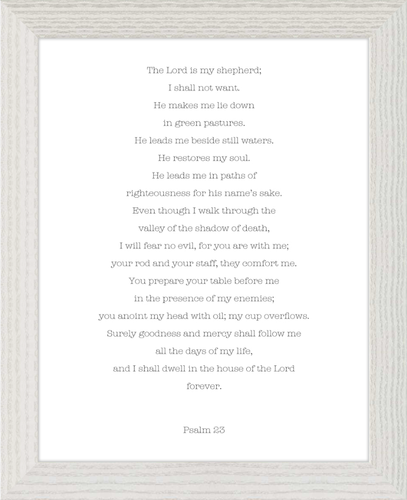 Psalm 23 ESV Typewriter