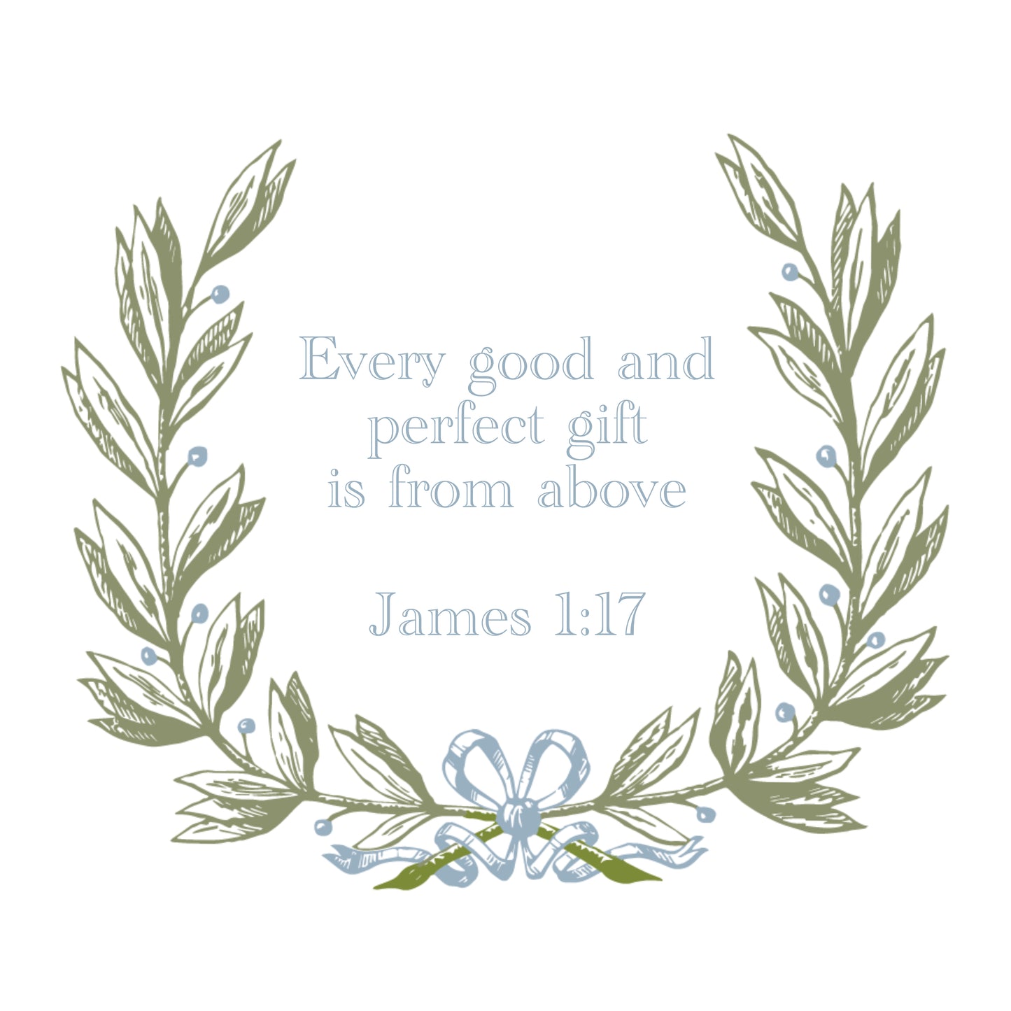 James 1:7 NIV Wreath Digital