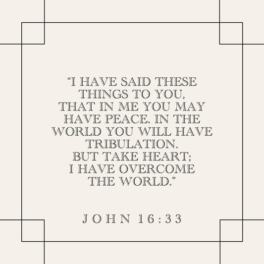 John 16:33 ESV Square Digital