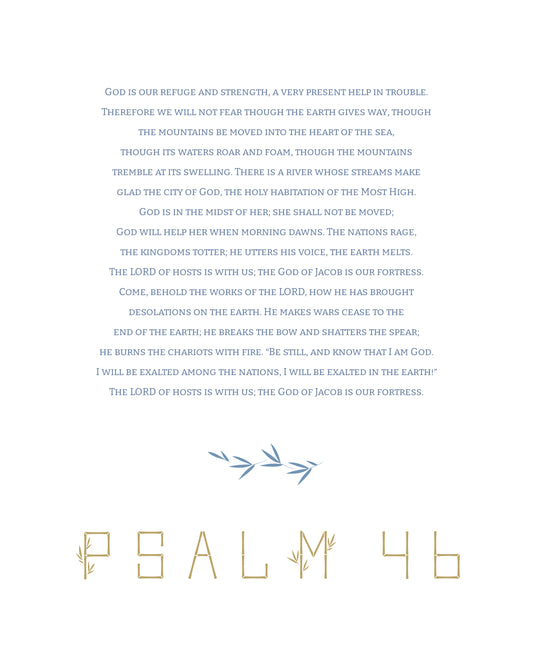 Psalm 46 ESV Bamboo Digital